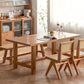 1/2/4/6 PCS Solid Wood Dining Room Set moderne stijl eetgelegenheid met rechthoekige tafel