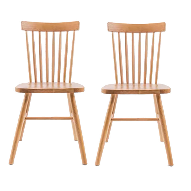 1/2/4/6 Pcs Solid Wood Dining Room Set Modern Style Dining Set with Rectangle Table 2 Natural Chairs Clearhalo 'Dining Room Sets' 'Dining Tables & Seating' 'dining_room_set' 'furn' 'furn_dining_room_set' 'Furniture' 'Kitchen & Dining Furniture' 6740069