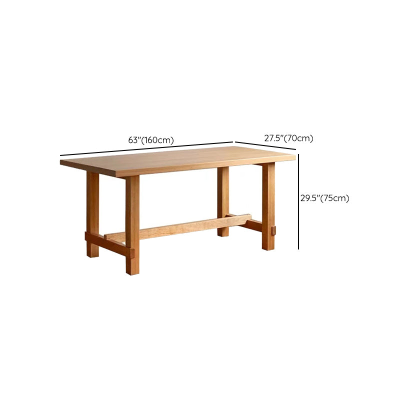 1/2/4/6 Pcs Solid Wood Dining Room Set Modern Style Dining Set with Rectangle Table Clearhalo 'Dining Room Sets' 'Dining Tables & Seating' 'dining_room_set' 'furn' 'furn_dining_room_set' 'Furniture' 'Kitchen & Dining Furniture' 6740085