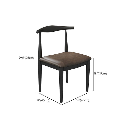 Fixed Industrial Dinette Set 1/5 Pcs Brown Solid Wood Furniture for Home