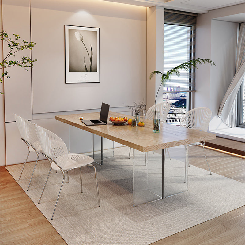 Set da pranzo in legno di pino naturale 1/2/5 pezzi moderno set di dinette