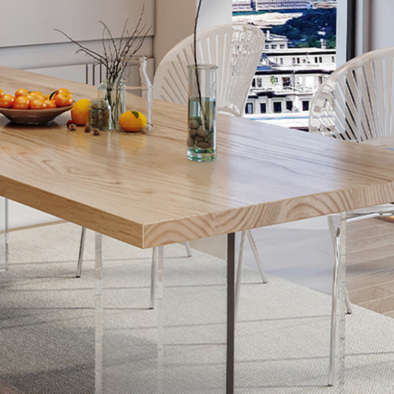 Set da pranzo in legno di pino naturale 1/2/5 pezzi moderno set di dinette