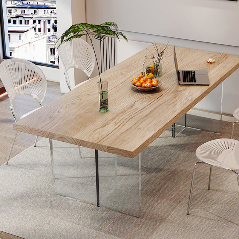 Set da pranzo in legno di pino naturale 1/2/5 pezzi moderno set di dinette