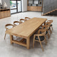 Pine Wood Contemporary Dining Set 1/9 Pcs Dinette Set for Home