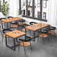 Set tavolo da pranzo rettangolare industriale Set dinette da 1/4/5 pezzi per la casa