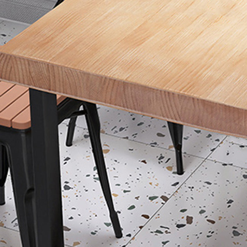 Set tavolo da pranzo rettangolare industriale Set dinette da 1/4/5 pezzi per la casa