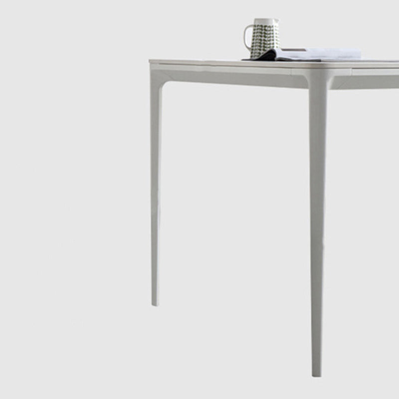 Stile contemporaneo 1/2/5/7 pezzi sedie da pranzo set mobili rettangolo in pietra in grigio