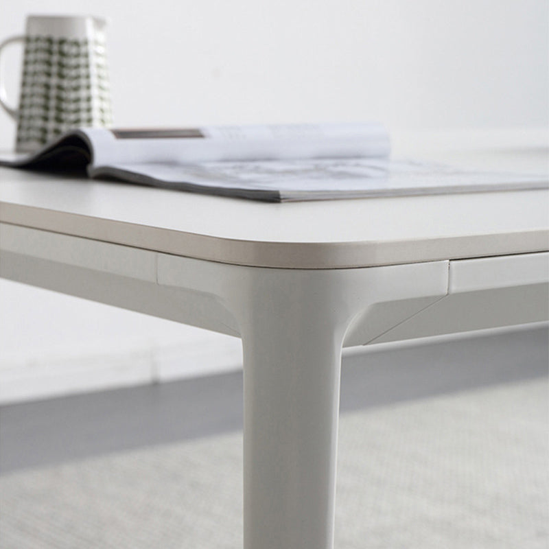 Stile contemporaneo 1/2/5/7 pezzi sedie da pranzo set mobili rettangolo in pietra in grigio