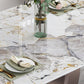 Dining Room Dinner Table Contemporary Dining Table with Pedestal Base Clearhalo 'Dining Tables & Seating' 'Dining Tables' 'dining_table' 'furn' 'furn_dining_table' 'Furniture' 'Kitchen & Dining Furniture' 6740362