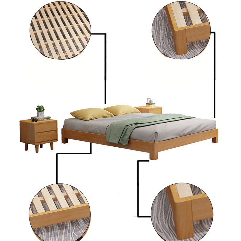 Modern Bed Frame Mattress Included Bed with Custom Four Legs Clearhalo 'Bedroom Furniture' 'Beds' 'furn' 'furn_beds' 'Furniture' 6740397