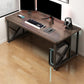 29.53 "H Moderne Office Desk Antique Finish Writing Desk met metalen benen
