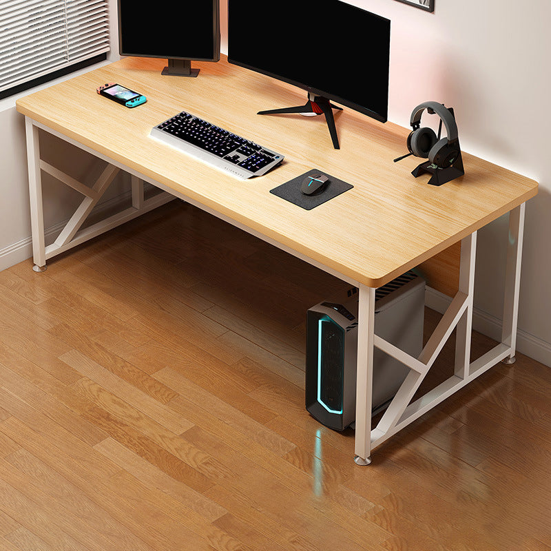 29.53 "H Moderne Office Desk Antique Finish Writing Desk met metalen benen