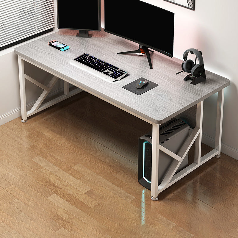 29.53 "H Moderne Office Desk Antique Finish Writing Desk met metalen benen