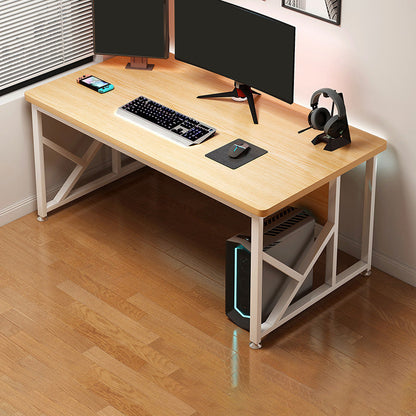 29.53 "H Moderne Office Desk Antique Finish Writing Desk met metalen benen