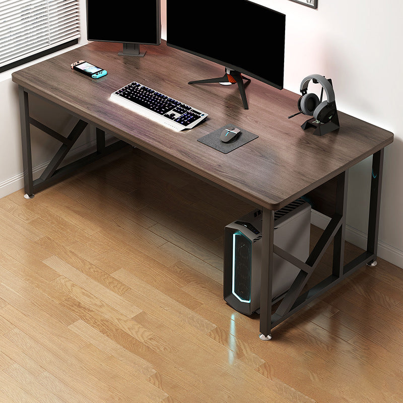 29.53 "H Moderne Office Desk Antique Finish Writing Desk met metalen benen