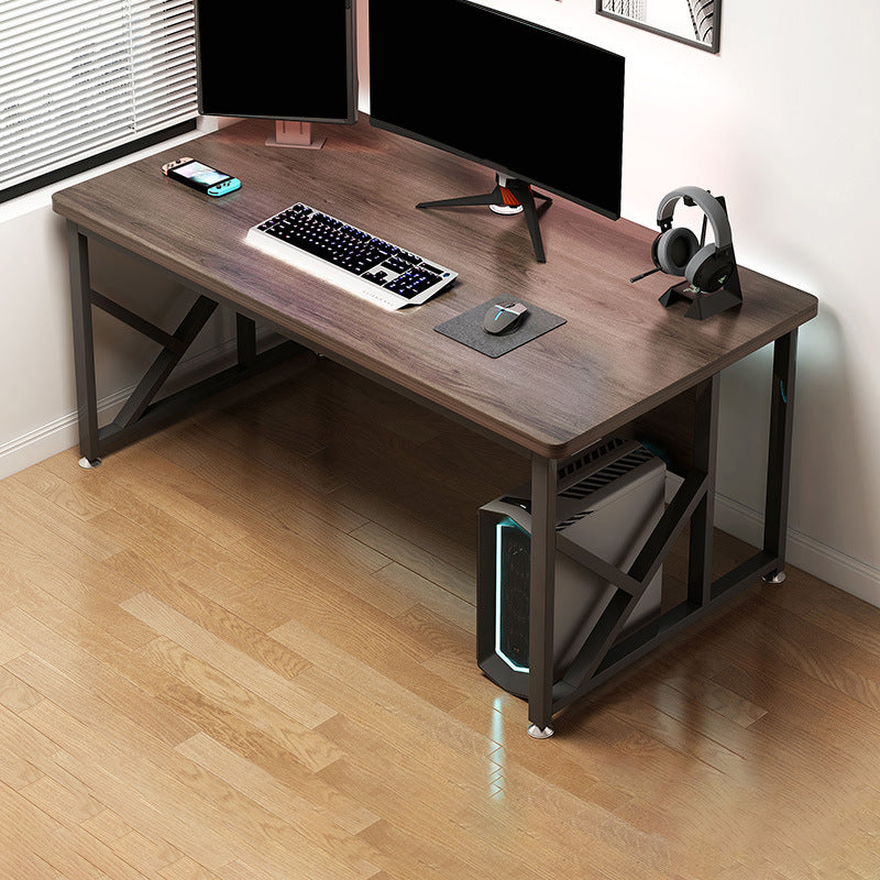 29.53 "H Moderne Office Desk Antique Finish Writing Desk met metalen benen