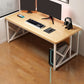 29.53 "H Moderne Office Desk Antique Finish Writing Desk met metalen benen