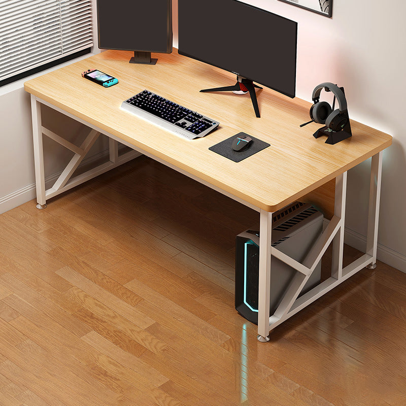 29.53 "H Moderne Office Desk Antique Finish Writing Desk met metalen benen