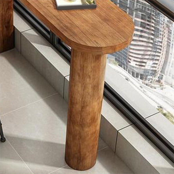 Industrial Style Wood 1/2 Pieces Bar Table Set Rectangle Bar Table for Home Clearhalo 'Bar Furniture' 'furn' 'furn_home_bar_bar_sets' 'Furniture' 'Home Bars & Bar Sets' 'home_bar_bar_sets' 'Kitchen & Dining Furniture' 6741997