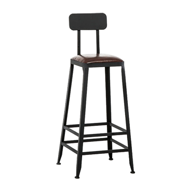 Industrial Bar Table Set 1/4/7/9 Pieces Solid Wood Pub Table Set for Indoor Brown 30"H Stool (Single) Clearhalo 'Bar Furniture' 'furn' 'furn_home_bar_bar_sets' 'Furniture' 'Home Bars & Bar Sets' 'home_bar_bar_sets' 'Kitchen & Dining Furniture' 6742033