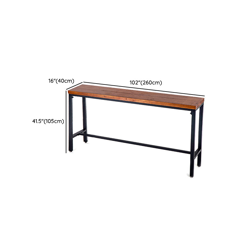 Industrial Bar Table Set 1/4/7/9 Pieces Solid Wood Pub Table Set for Indoor Clearhalo 'Bar Furniture' 'furn' 'furn_home_bar_bar_sets' 'Furniture' 'Home Bars & Bar Sets' 'home_bar_bar_sets' 'Kitchen & Dining Furniture' 6742050