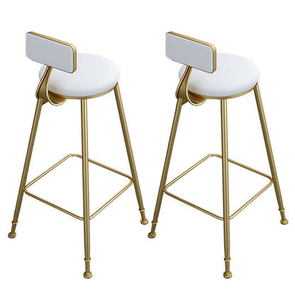 Glam Style Wood 1/2/3 Pieces Bar Table Set Rectangle Bar Table for Home White 30"H Stools (Set of 2) Clearhalo 'Bar Furniture' 'furn' 'furn_home_bar_bar_sets' 'Furniture' 'Home Bars & Bar Sets' 'home_bar_bar_sets' 'Kitchen & Dining Furniture' 6742052