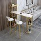 Glam Style Wood 1/2/3 Pieces Bar Table Set Rectangle Bar Table for Home Clearhalo 'Bar Furniture' 'furn' 'furn_home_bar_bar_sets' 'Furniture' 'Home Bars & Bar Sets' 'home_bar_bar_sets' 'Kitchen & Dining Furniture' 6742053
