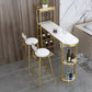 Glam Style Wood 1/2/3 Pieces Bar Table Set Rectangle Bar Table for Home Clearhalo 'Bar Furniture' 'furn' 'furn_home_bar_bar_sets' 'Furniture' 'Home Bars & Bar Sets' 'home_bar_bar_sets' 'Kitchen & Dining Furniture' 6742055