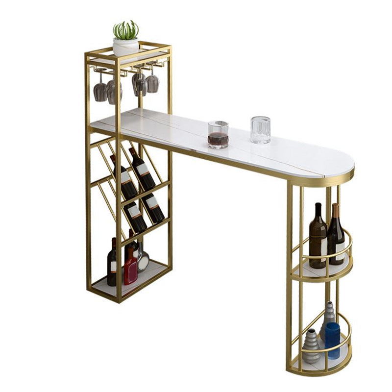 Glam Style Wood 1/2/3 Pieces Bar Table Set Rectangle Bar Table for Home Clearhalo 'Bar Furniture' 'furn' 'furn_home_bar_bar_sets' 'Furniture' 'Home Bars & Bar Sets' 'home_bar_bar_sets' 'Kitchen & Dining Furniture' 6742057