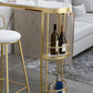 Glam Style Wood 1/2/3 Pieces Bar Table Set Rectangle Bar Table for Home Clearhalo 'Bar Furniture' 'furn' 'furn_home_bar_bar_sets' 'Furniture' 'Home Bars & Bar Sets' 'home_bar_bar_sets' 'Kitchen & Dining Furniture' 6742058