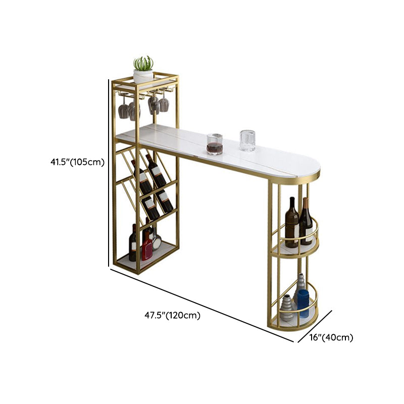 Glam Style Wood 1/2/3 Pieces Bar Table Set Rectangle Bar Table for Home Clearhalo 'Bar Furniture' 'furn' 'furn_home_bar_bar_sets' 'Furniture' 'Home Bars & Bar Sets' 'home_bar_bar_sets' 'Kitchen & Dining Furniture' 6742060