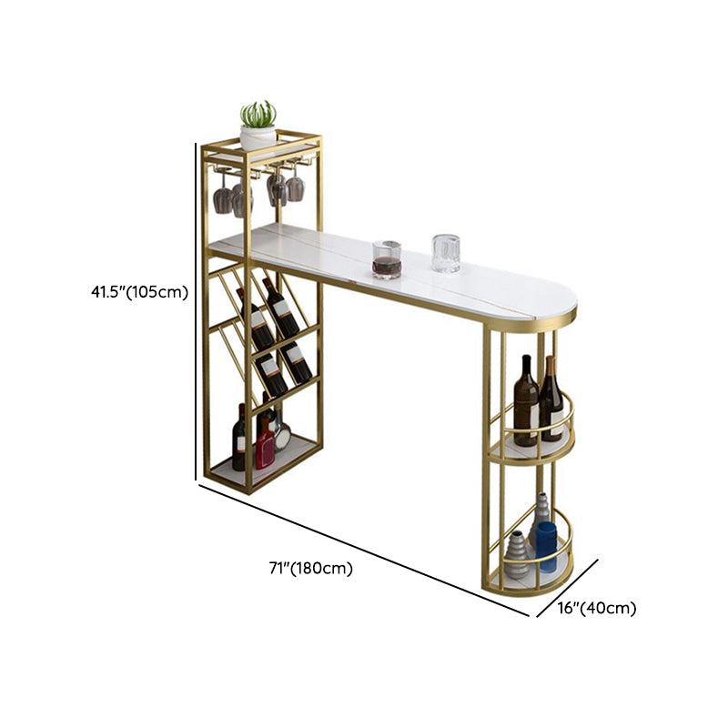 Glam Style Wood 1/2/3 Pieces Bar Table Set Rectangle Bar Table for Home Clearhalo 'Bar Furniture' 'furn' 'furn_home_bar_bar_sets' 'Furniture' 'Home Bars & Bar Sets' 'home_bar_bar_sets' 'Kitchen & Dining Furniture' 6742063