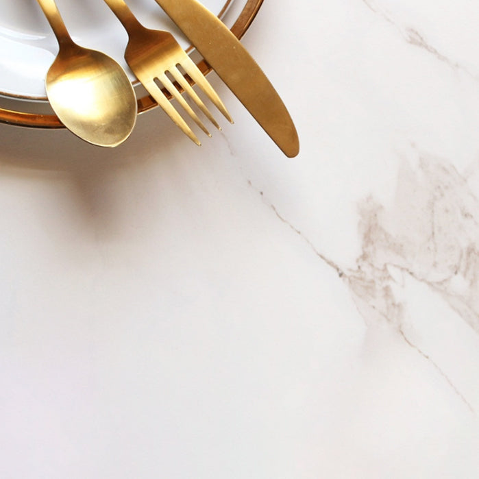 Mesa de bar estilo Glam, juego de mesa fija y taburete de mármol sintético de 1/3 piezas