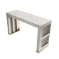 Stone Bar Table Set Modern Style Rectangle 1/2/3 Pieces Bar table with Backless Stools Clearhalo 'Bar Furniture' 'furn' 'furn_home_bar_bar_sets' 'Furniture' 'Home Bars & Bar Sets' 'home_bar_bar_sets' 'Kitchen & Dining Furniture' 6742142