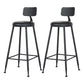 Industrial Style Bar Table Set 1/2/6/11 Pieces Solid Wood Rectangle Table and Stool Set Black 30"H Stools (Set of 2) Clearhalo 'Bar Furniture' 'furn' 'furn_home_bar_bar_sets' 'Furniture' 'Home Bars & Bar Sets' 'home_bar_bar_sets' 'Kitchen & Dining Furniture' 6742174