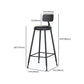 Industrial Style Bar Table Set 1/2/6/11 Pieces Solid Wood Rectangle Table and Stool Set Clearhalo 'Bar Furniture' 'furn' 'furn_home_bar_bar_sets' 'Furniture' 'Home Bars & Bar Sets' 'home_bar_bar_sets' 'Kitchen & Dining Furniture' 6742186