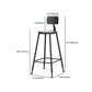 Industrial Style Bar Table Set 1/2/6/11 Pieces Solid Wood Rectangle Table and Stool Set Clearhalo 'Bar Furniture' 'furn' 'furn_home_bar_bar_sets' 'Furniture' 'Home Bars & Bar Sets' 'home_bar_bar_sets' 'Kitchen & Dining Furniture' 6742187