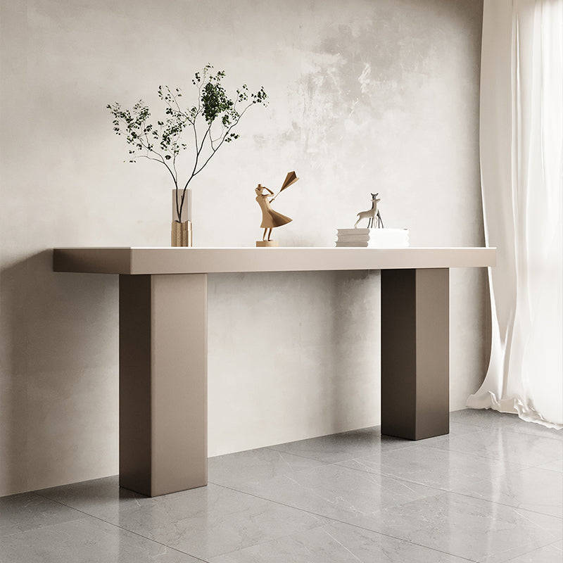 Juego de mesa de Bar Industrial de 1/2/3 piezas, mesa de mostrador de piedra rectangular con taburetes altos