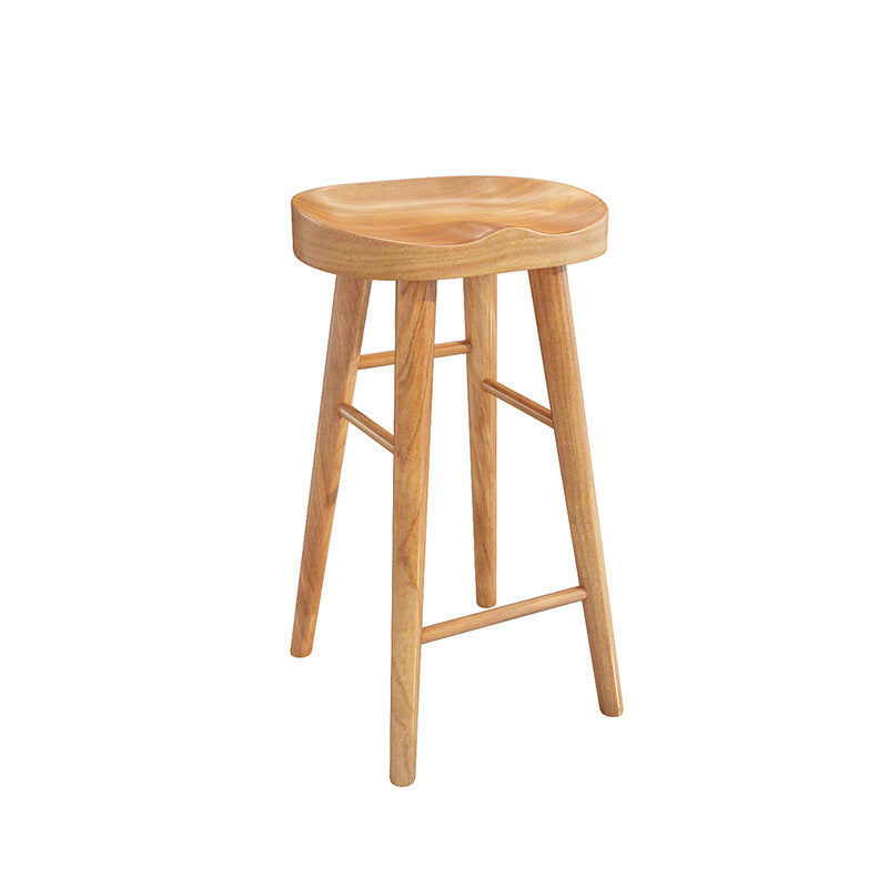 Industrial Style Bar Table Set 1/9 Pieces Solid Wood Rectangle Table and Stool Set Wood 29"H Stool (Single) Clearhalo 'Bar Furniture' 'furn' 'furn_home_bar_bar_sets' 'Furniture' 'Home Bars & Bar Sets' 'home_bar_bar_sets' 'Kitchen & Dining Furniture' 6742214
