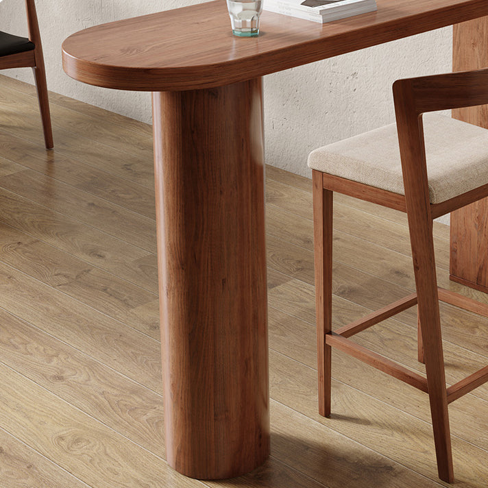 Industrial 1/2 Pieces Bar Table Set Pine Wood Counter Table with High Stools Clearhalo 'Bar Furniture' 'furn' 'furn_home_bar_bar_sets' 'Furniture' 'Home Bars & Bar Sets' 'home_bar_bar_sets' 'Kitchen & Dining Furniture' 6742340
