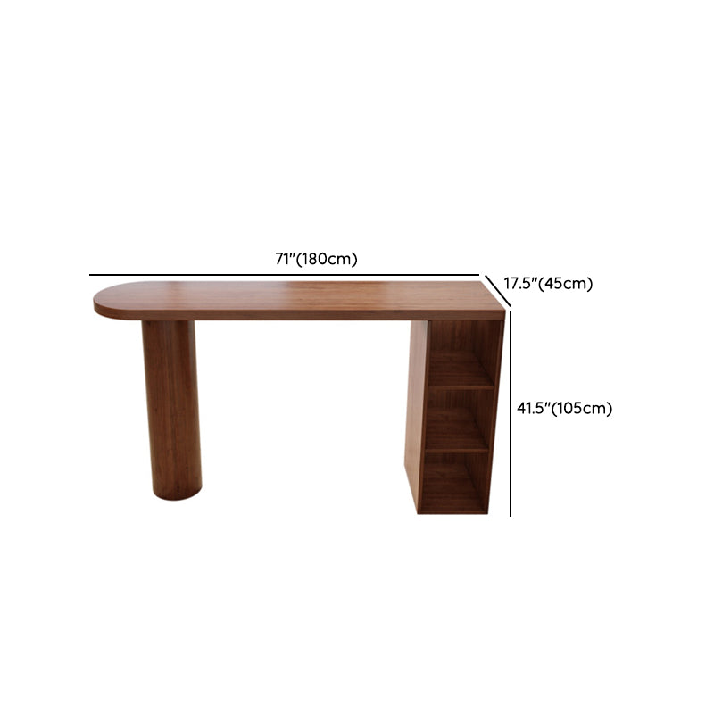 Industrial 1/2 Pieces Bar Table Set Pine Wood Counter Table with High Stools Clearhalo 'Bar Furniture' 'furn' 'furn_home_bar_bar_sets' 'Furniture' 'Home Bars & Bar Sets' 'home_bar_bar_sets' 'Kitchen & Dining Furniture' 6742343
