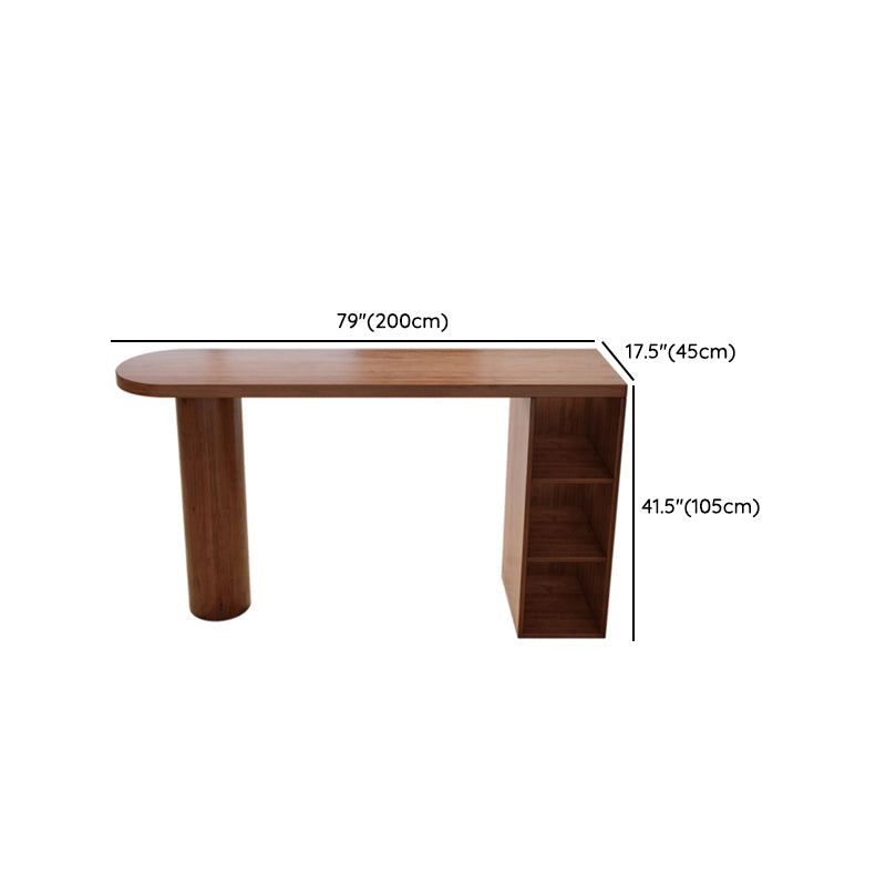 Industrial 1/2 Pieces Bar Table Set Pine Wood Counter Table with High Stools Clearhalo 'Bar Furniture' 'furn' 'furn_home_bar_bar_sets' 'Furniture' 'Home Bars & Bar Sets' 'home_bar_bar_sets' 'Kitchen & Dining Furniture' 6742344