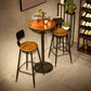 Juego de barra de estilo industrial, juego de comedor de pub de madera maciza de 1/2/3/4/7 piezas para interior