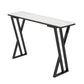 Industrielles 1/5-teiliges Bartisch-Set, rechteckiger Stein-Thekentisch mit hohen Hockern