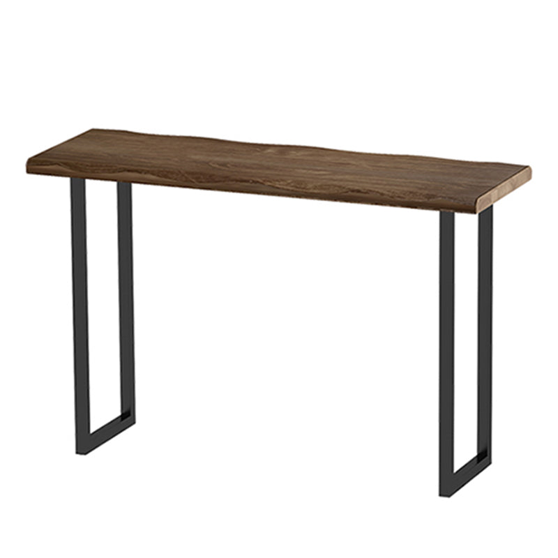 Modern Wooden 1/2/3 Pieces Bar Table Set Rectangle Bar Table with Metal Leg Clearhalo 'Bar Furniture' 'furn' 'furn_home_bar_bar_sets' 'Furniture' 'Home Bars & Bar Sets' 'home_bar_bar_sets' 'Kitchen & Dining Furniture' 6742520