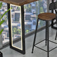 Modern Wooden 1/2/3 Pieces Bar Table Set Rectangle Bar Table with Metal Leg Clearhalo 'Bar Furniture' 'furn' 'furn_home_bar_bar_sets' 'Furniture' 'Home Bars & Bar Sets' 'home_bar_bar_sets' 'Kitchen & Dining Furniture' 6742523