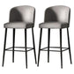 Modern Style Sintered Stone 1/2/4 Pieces Bar Table Set Rectangle Bar Table for Home Use Grey 30"H Stools (Set of 2) Clearhalo 'Bar Furniture' 'furn' 'furn_home_bar_bar_sets' 'Furniture' 'Home Bars & Bar Sets' 'home_bar_bar_sets' 'Kitchen & Dining Furniture' 6742553
