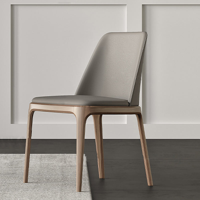 Contemporary Style 1/2/3/4 Pieces Dining Chairs Set Stone Rectangle Furniture in White