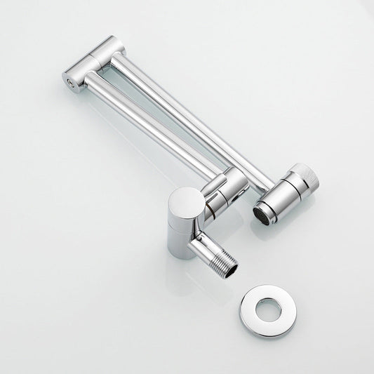 Modern Faucet 1-Handle Brass Single Level Low Profile Pot Filler Kitchen Faucet Clearhalo 'Home Improvement' 'home_improvement' 'home_improvement_kitchen_faucets' 'Kitchen Faucets' 'Kitchen Remodel & Kitchen Fixtures' 'Kitchen Sinks & Faucet Components' 'kitchen_faucets' tap taps 6742877
