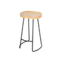 Contemporary Barstool Contoured Seat Bar Stool with Metal Base Clearhalo 'Bar Furniture' 'Bar Stools' 'bar_stools' 'furn' 'furn_bar_stools' 'Furniture' 'Kitchen & Dining Furniture' 6746003